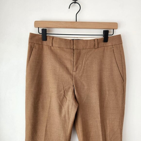 Banana Republic Tan Brown Ryan Trousers Pants Slim Straight Leg Women's 2 - Picture 3 of 6